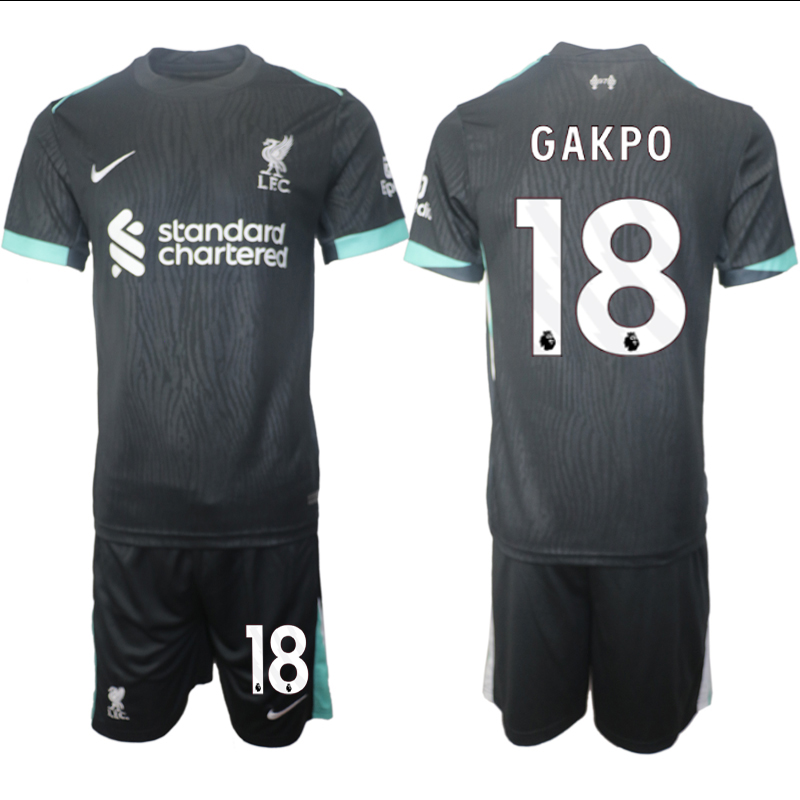 Men 2024-2025 Club Liverpool away Black #18 Soccer Jersey->->Soccer Club Jersey